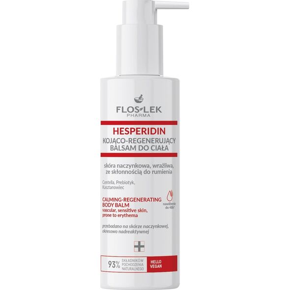Floslek Pharma Hesperidin Kojąco-Regenerujący Balsam do ciała - skóra naczynkowa,wrażliwa ze skłonnością do rumienia 175ml