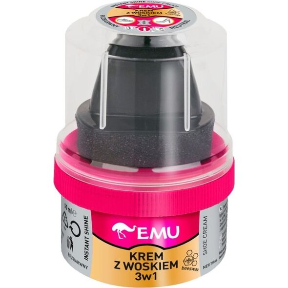 Vaco EMU Krem do butów z woskiem 3w1 - bezbarwny 50ml