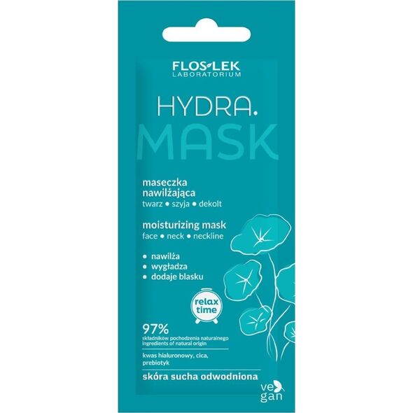 Floslek FLOSLEK Relax Time Maseczka nawilżająca Hydra na twarz,szyję i dekolt 6ml