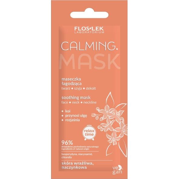 Floslek FLOSLEK Relax Time Maseczka łagodząca Calming na twarz,szyję i dekolt 6ml