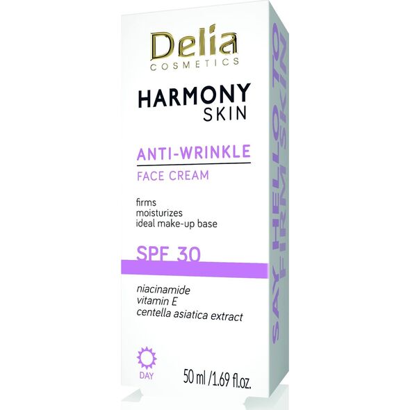 Delia Harmony Skin Krem przeciwzmarszczkowy z filtrem SPF 30 50 ml