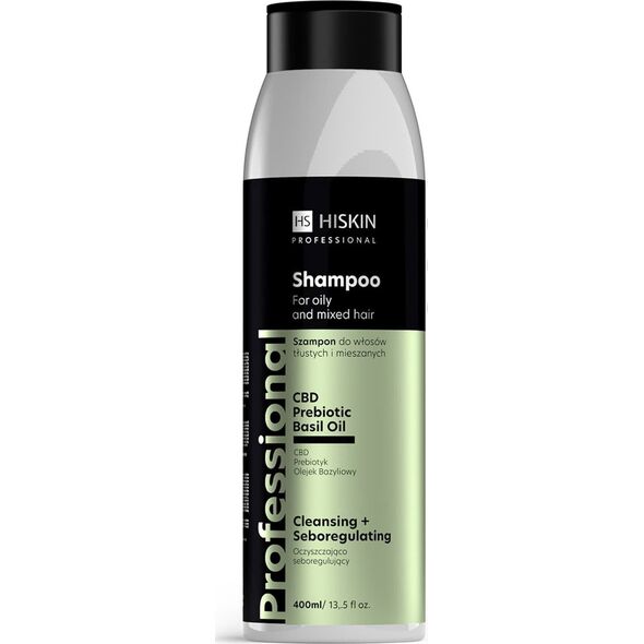 HiSkin HISKIN Professional Szampon do włosów tłustych i mieszanych - oczyszczająco-seboregulujący 400 ml