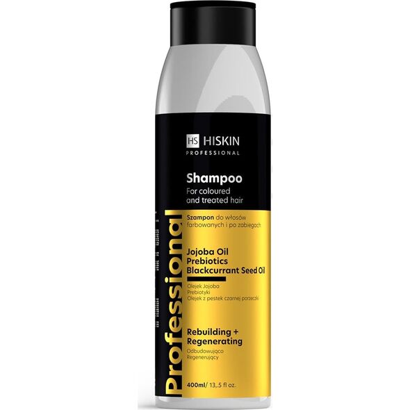 HiSkin Professional Szampon do włosów farbowanych i po zabiegach - odbudowująco-regenerujący 400 ml
