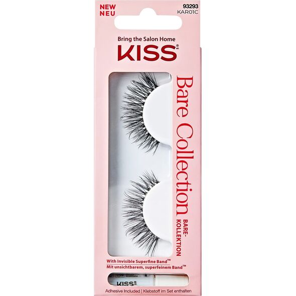 Kiss KISS Sztuczne rzęsy Bare Collection KAR01, 1 Pair & Lash Glue Net Wt. 1g