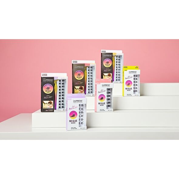 Kiss KISS Sztuczne rzęsy samoprzylepne Press-On Falsies Eyelash Clusters Minipack, Natural, Classy