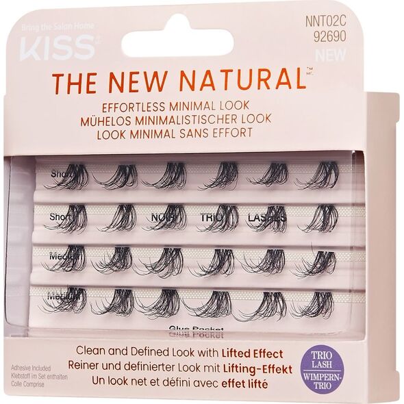 Kiss KISS Sztuczne rzęsy kępki The New Natural, 24 kępki