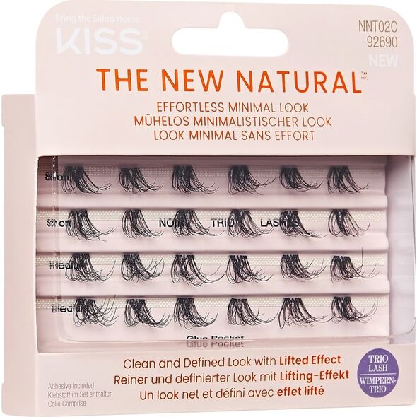 Kiss KISS Sztuczne rzęsy kępki The New Natural, 24 kępki