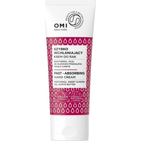 Allvernum OMI Daily Care Krem do rąk szybko wchłaniający Fast-Absorbing Hand Cream 75ml