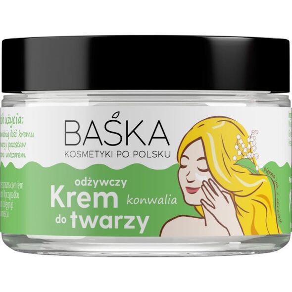 BAŚKA Odżywczy krem do twarzy odżywczy - konwalia 50ml