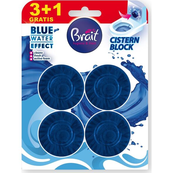 DRAMERS  BRAIT Blue Water Effect Krążek do WC Niebieski 4 x 50 g