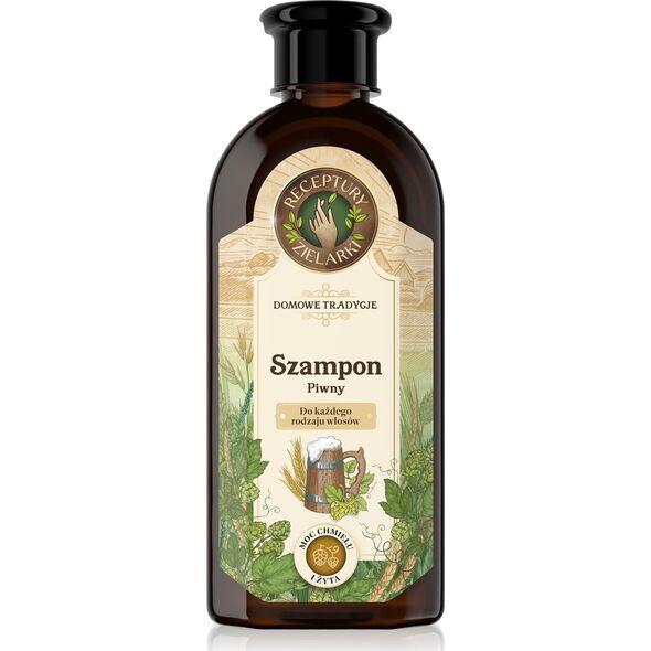 Joanna RECEPTURY ZIELARKI Domowe Tradycje Szampon piwny do każdego rodzaju włosów 350ml
