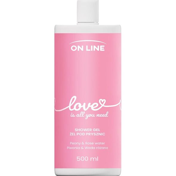Arganicare ON LINE Emocje Żel pod prysznic Love - piwonia i  woda różana 500 ml