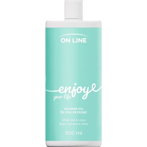 Luksja ON LINE Emocje Żel pod prysznic Enjoy - biała herbata i lotos 500 ml