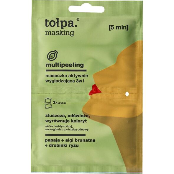 TOLPA TOŁPA Masking Maseczka aktywnie wygładzająca 3w1 - multipeeling 5ml x 2