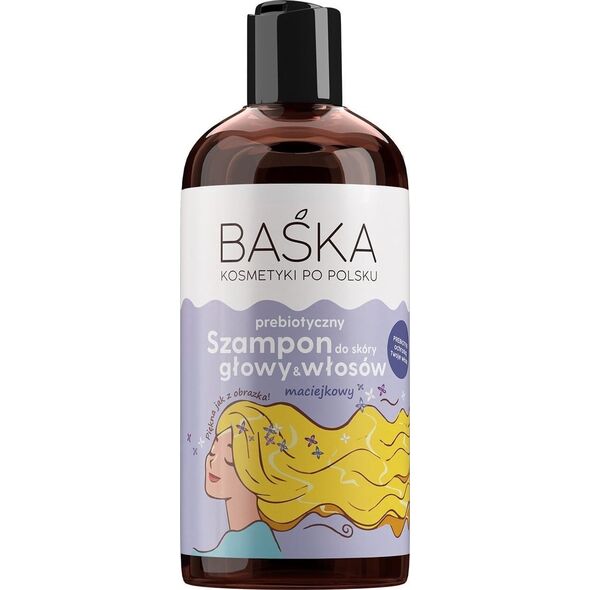 Solverx BAŚKA Prebiotyczny szampon do włosów - maciejkowy 500 ml