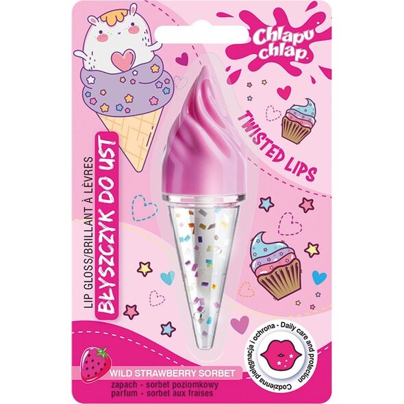 CHLAPU CHLAP Błyszczyk do ust Rożek - sorbet poziomkowy 4.5ml