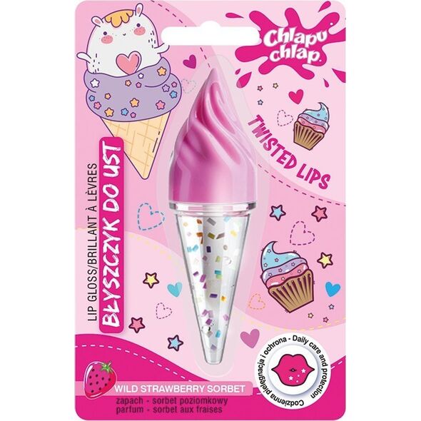 CHLAPU CHLAP Błyszczyk do ust Rożek - sorbet poziomkowy 4.5ml