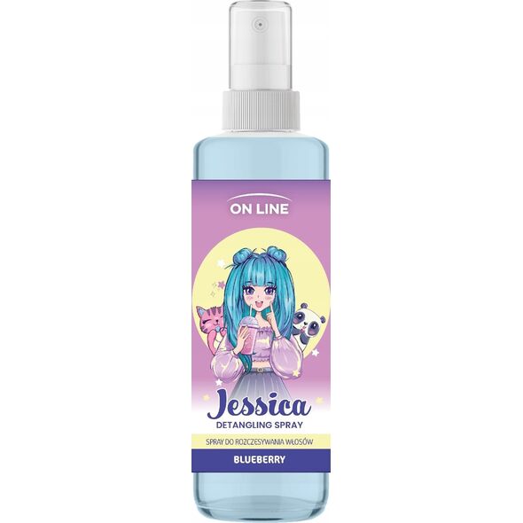 On Line Kids Jessica spray do rozczesywania włosów-blueberry 200ml