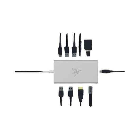 Razer USB-C Dock Przewodowa USB 3.2 Gen 1 (3.1 Gen 1) Type-C Aluminium