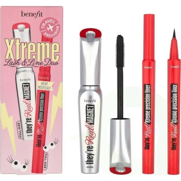 Benefit Xtreme Lash Line Duo Zestaw ekstremalnie wydłużający tusz do rzęs 9g + eyeliner w pisaku 0.35ml