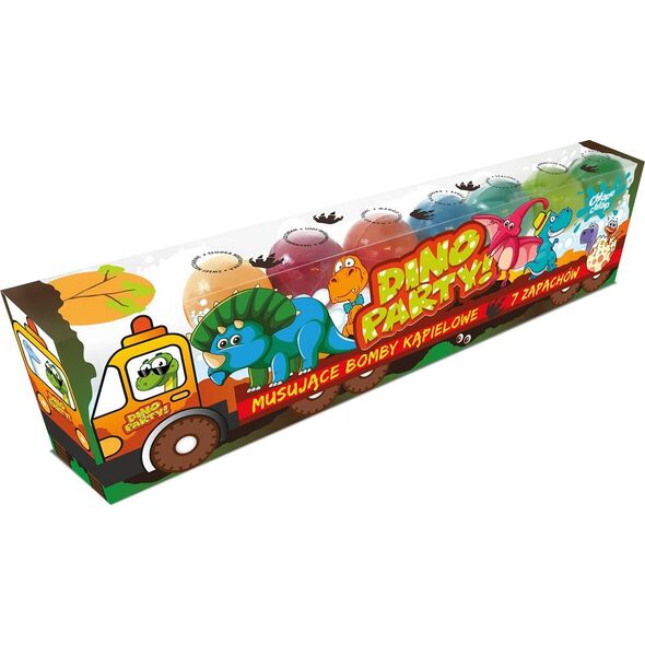 Chlapu Chlap Musujące bomby do kąpieli dino truck 1op.-7szt