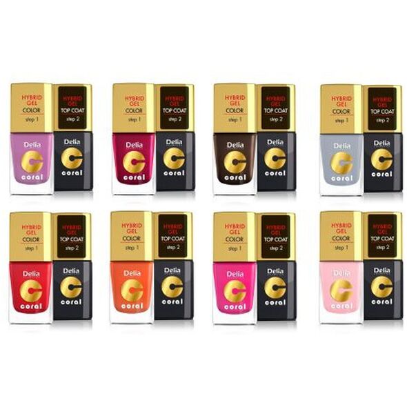 Delia Hybrid Gel Coral Lakier Do Paznokci 11ml Sweet Candy (101)