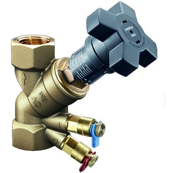 Hydrocontrol MTR, PN25, βαλβίδα εξισορρόπησης με ενσωματωμένο διάφραγμα μέτρησης, DN 20, 3/4GW