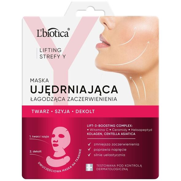 Lbiotica / Biovax L`biotica lifting strefy y maska ujędrniająca łagodząca zaczerwienienia