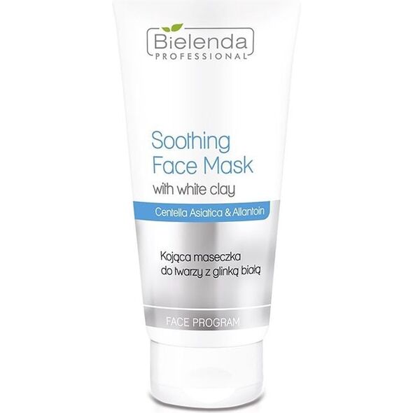 Bielenda Professional Soothing Face Mask With White Clay (W) kojąca maseczka do twarzy z glinką białą 150g