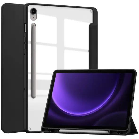 Etui Bizon Case Tab Clear Matt do Samsung Galaxy Tab S9 / S9 FE czarne
