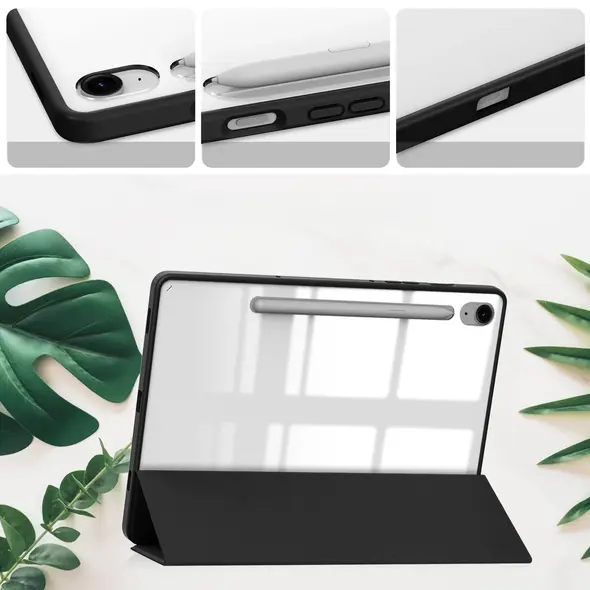 Etui Bizon Case Tab Clear Matt do Samsung Galaxy Tab S9 / S9 FE czarne