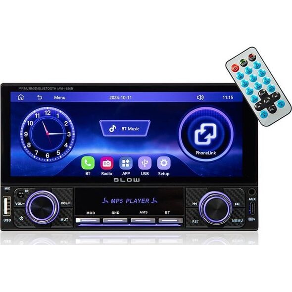 Radio samochodowe Blow 78-355# Radio blow avh-686b rds mp3/usb/micro sd/bluetooth