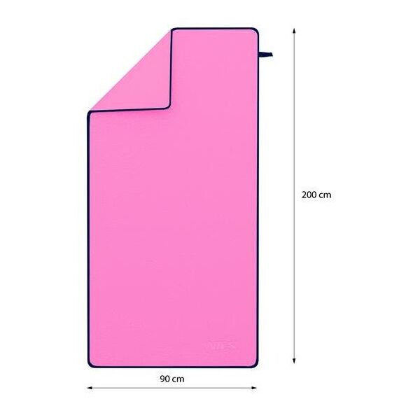 Πετσέτα από μικροΐνες ροζ 200x90 cm Nils Extreme
