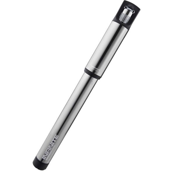 Χειροκίνητη τρόμπα BIRZMAN Infinite Apogee Road (Presta/Schrader), 160psi/11bar, Μήκος 255mm, CNC, Ασημί (NEW)