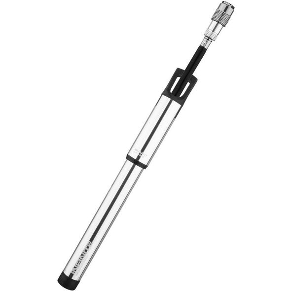 Χειροκίνητη τρόμπα BIRZMAN Infinite Apogee Road (Presta/Schrader), 160psi/11bar, Μήκος 255mm, CNC, Ασημί (NEW)