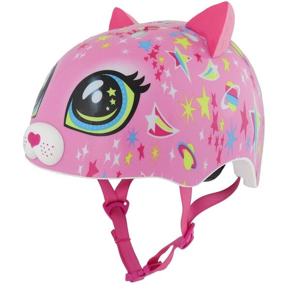 Παιδικό κράνος RASKULLZ ASTRO CAT ροζ μέγεθος S CHILD FS 5+ (50-54 cm) (NEW)