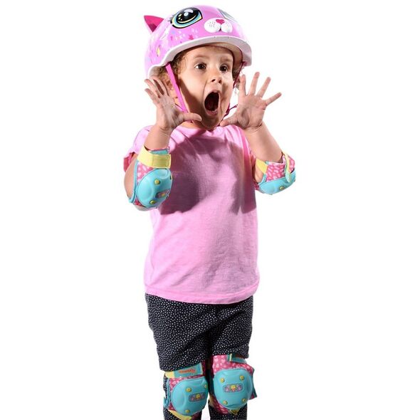 Παιδικό κράνος RASKULLZ ASTRO CAT ροζ μέγεθος S CHILD FS 5+ (50-54 cm) (NEW)