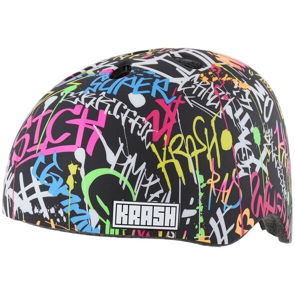 Παιδικό κράνος juniorski KRASH STREET WRITER POP 2D μέγεθος M YOUTH FS 8+ (54-58 cm) (NEW 2025)