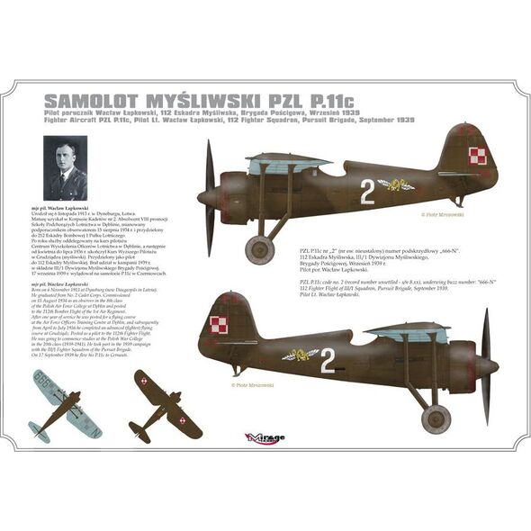 Mirage PZL P.11c 112 Eskadra myśliwska - (MMH-4810090