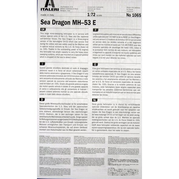 Italeri MH53E Sea Dragon (1065)