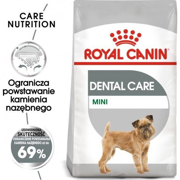 Royal Canin Royal Canin Mini Dental Care karma sucha dla psów dorosłych ras małych do 10 kg higiena zębów 3kg