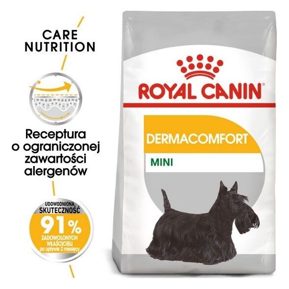 Royal Canin Royal Canin Mini Dermacomfort karma sucha dla psów dorosłych, ras małych o wrażliwej skórze skłonnej do podrażnień 1kg