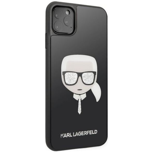 Karl Lagerfeld Karl Lagerfeld KLHCN65DLHBK iPhone 11 Pro Max czarny/black Iconic Glitter Karl`s Head uniwersalny