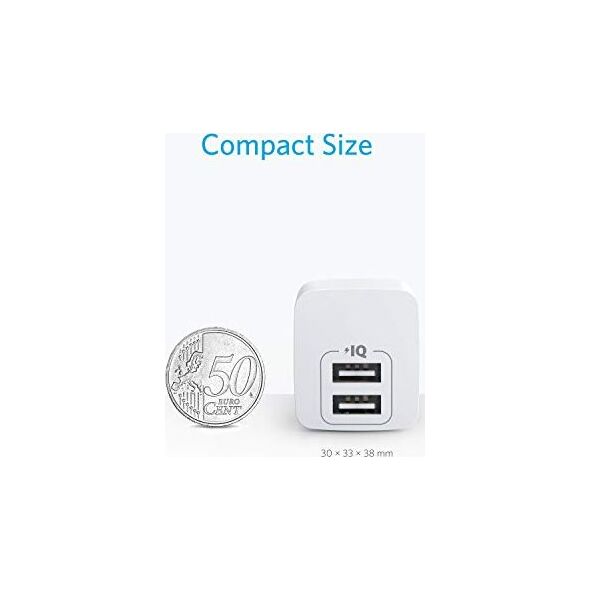 Ładowarka Anker Anker PowerPort Mini, wyjątkowo ?adowarka USB, zasilanie 2,5 A dla iPhone XS / XS Max / XR / X / 8/7 / 6 / Plus, iPad Pro / Air 2 / Mini 4, Samsung