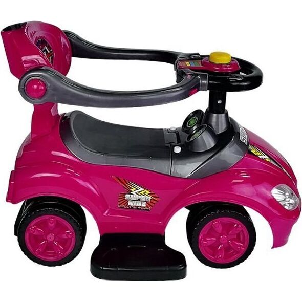 Lean Cars Jeździk z Pchaczem Mega Car 3w1 Różowy