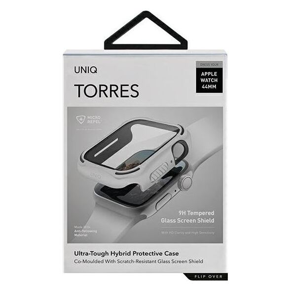Uniq UNIQ etui Torres Apple Watch Series 4/5/6/SE 44mm. biały/dove white