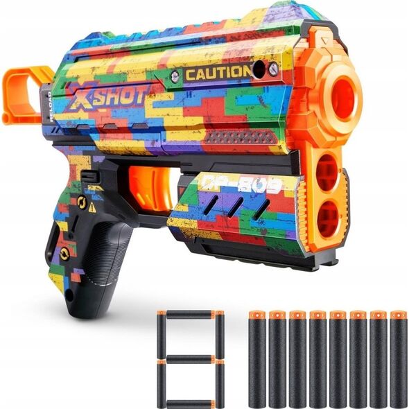 Zuru Wyrzutnia SKINS FLUX (8 Strzałek) Striper