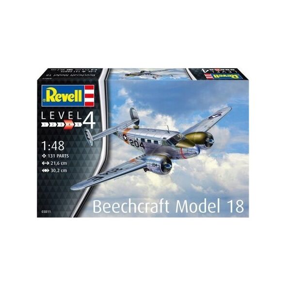 Revell Model plastikowy Samolot Beechcraft model 18 1/48