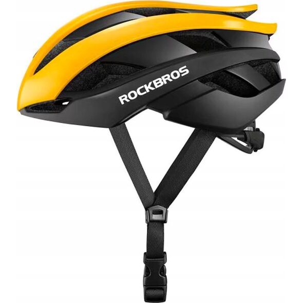 RockBros Kask rowerowy uniwersalny regulowany rozmiar L czarno-żółty ROCKBROS