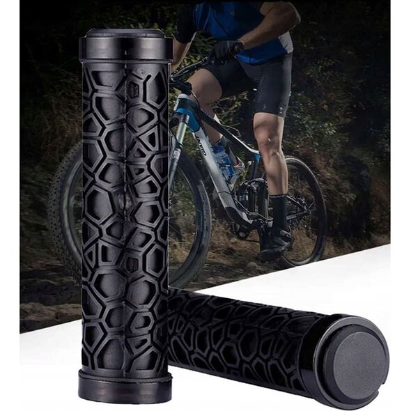 RockBros Gripy rowerowe chwyty z gumy przyczepne śr. 22mm czarne ROCKBROS